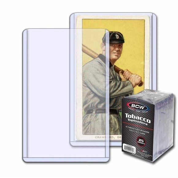 BCW Tobacco Card Toploaders -1-TLCH-TBC-25, 1 11/16”x2 7/8”-25ct. - Picture 1 of 2